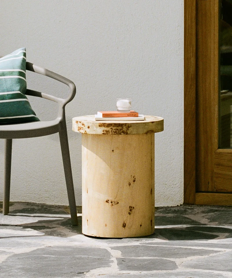 Mesita auxiliar de madera Alamo (40x51 cm)