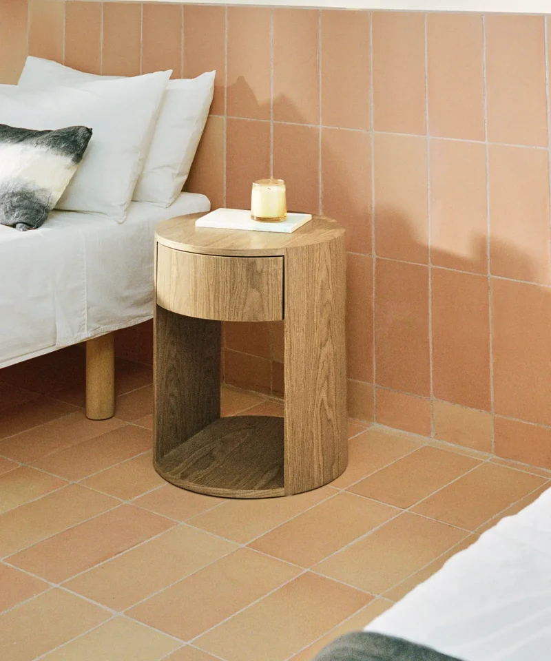Mesita de Noche de Madera Abbie