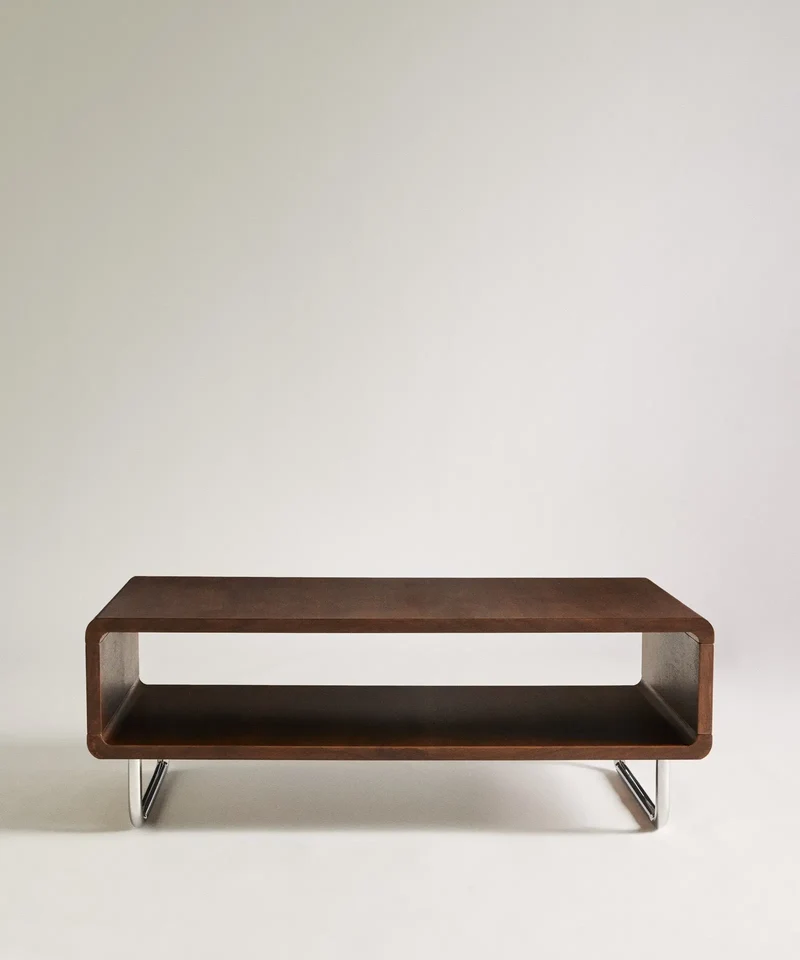 Mesa de Centro Rectangular en Madera Samira (100x60 cm)