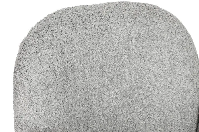 SILLA POLIESTER METAL 60X62X84 BOUCLE GRIS (Pack 2 Unidades)