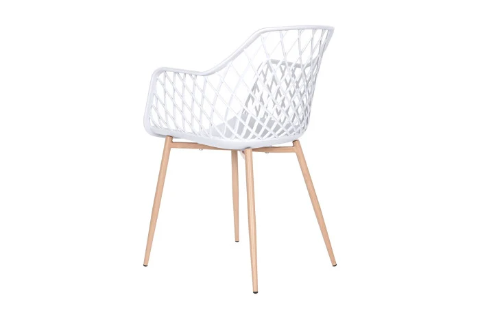 SILLA PP METAL 54X58X85 BLANCO (Pack 4 Unidades)