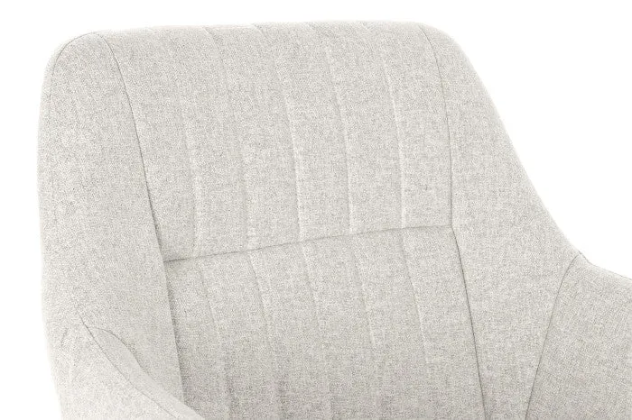 SILLA POLIESTER METAL 59,5X60,5X78 BEIGE (Pack 2 Unidades)