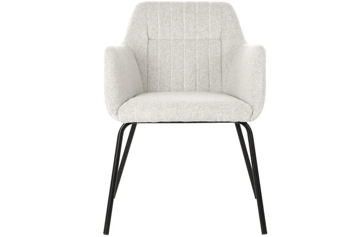 SILLA POLIESTER METAL 59,5X60,5X78 BEIGE (Pack 2 Unidades)