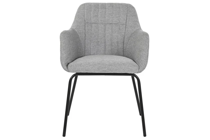 SILLA POLIESTER METAL 59,5X60,5X78 GRIS (Pack 2 unidades)