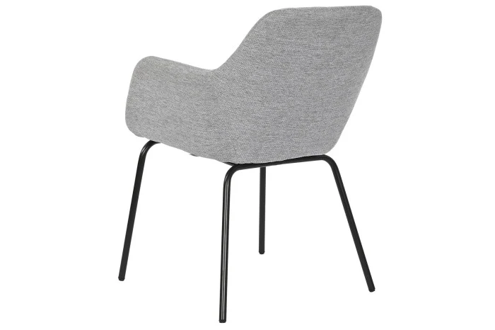 SILLA POLIESTER METAL 59,5X60,5X78 GRIS (Pack 2 unidades)