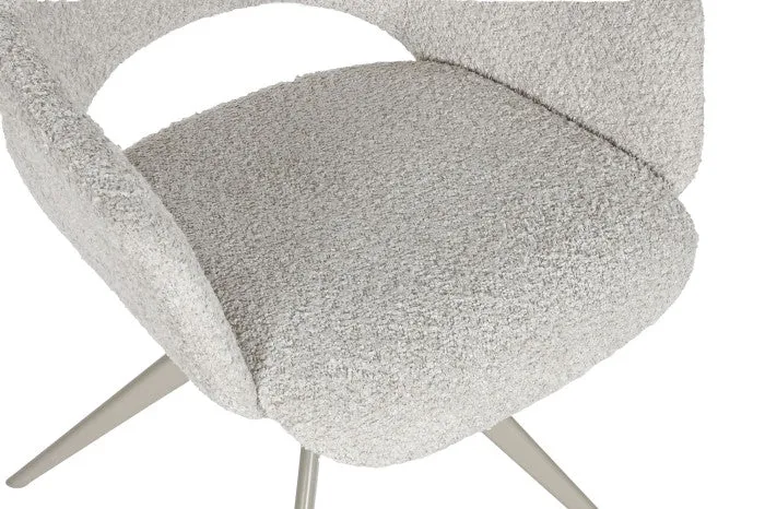 SILLA POLIESTER METAL 61X60X82 BUCLE BEIGE