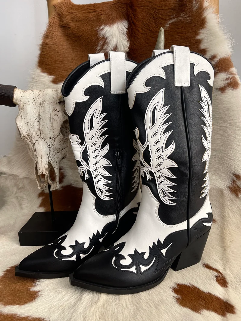 BOTA COWBOY BLACK/WHITE