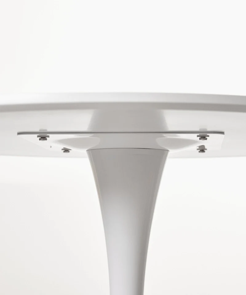 Mesa redonda de metal y fibra de vidrio Tulia (100 cm)