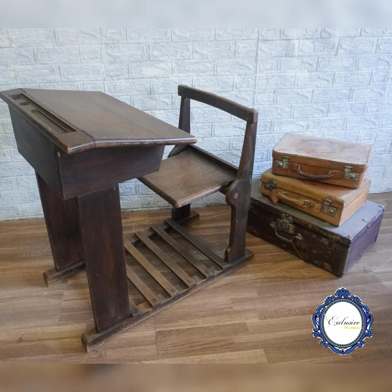 Pupitre Escolar de madera Años 40-60