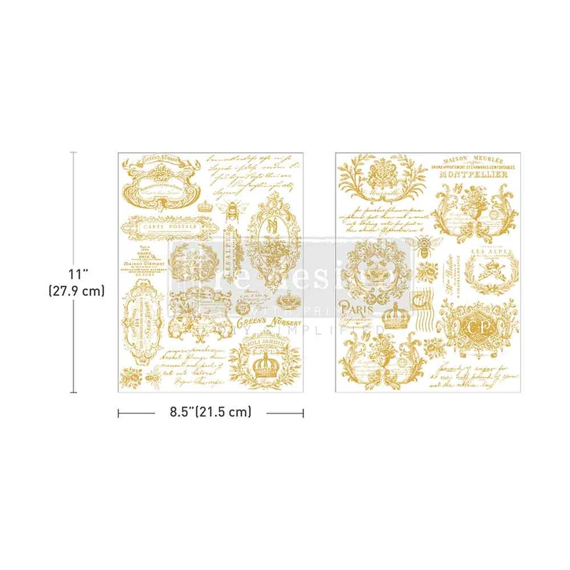 H2O Transfer Re Design With Prima - Gilded Memories