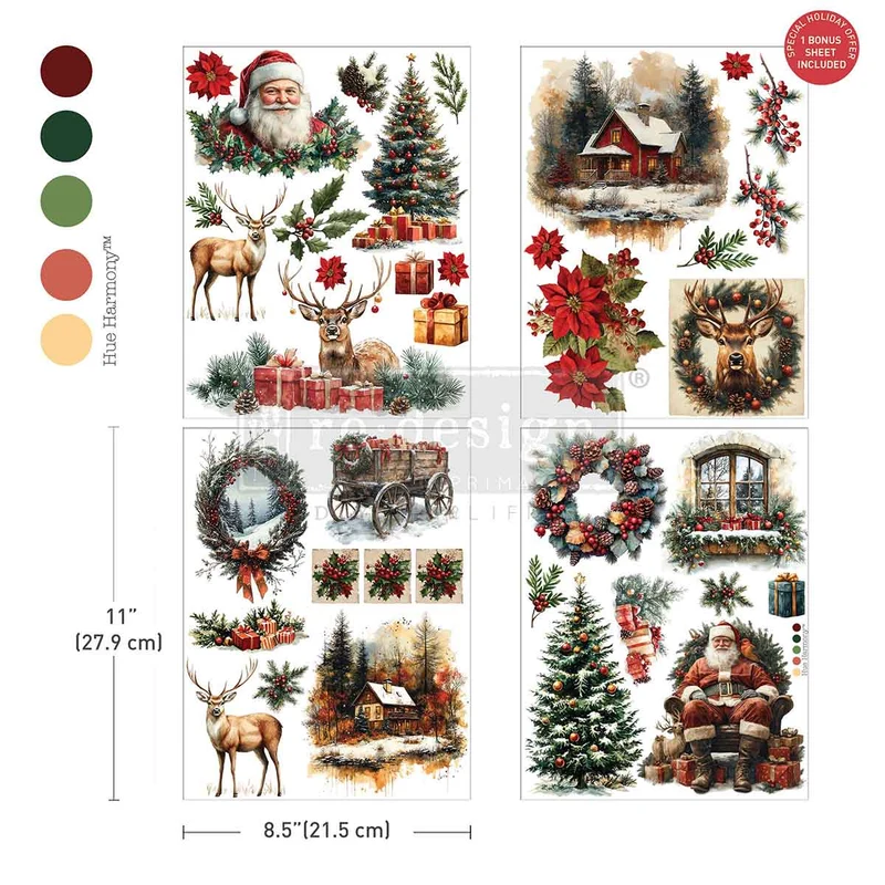 Middy Transfer RE DESIGN WITH PRIMA - Yuletide Nostalgia