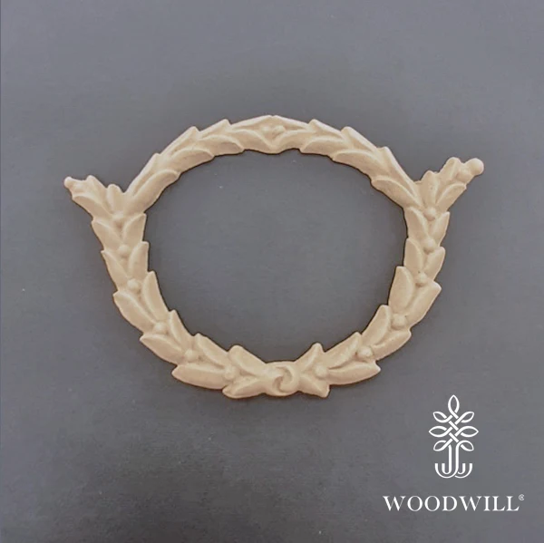 Wood Carved Decorative Wreath 9.5cm. X 14