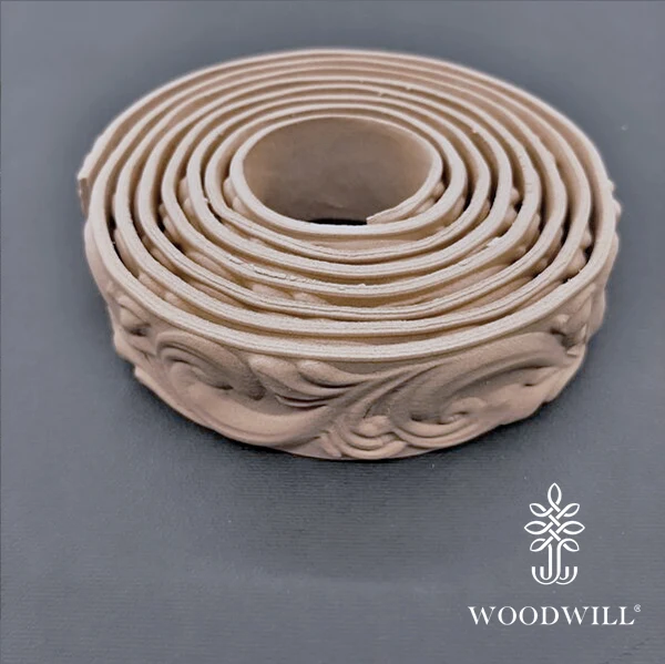 Wood Carved Flexible Trimm 215cm x 3 Cm