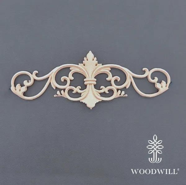 Wood Carving Decorative Center 20cm x 6 Cm