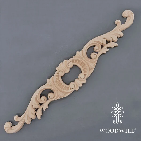 Wood Carving Decorative Center 61cm x 12cm