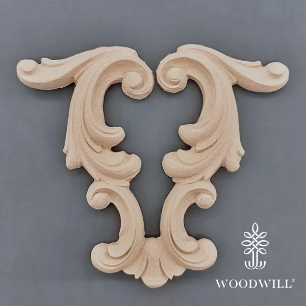 Wood Carving Decorative Center 15cm x 18 cm