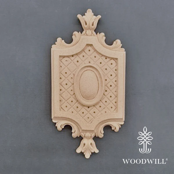 Wood Carved Decorative Thyroid 20cm x 10cm