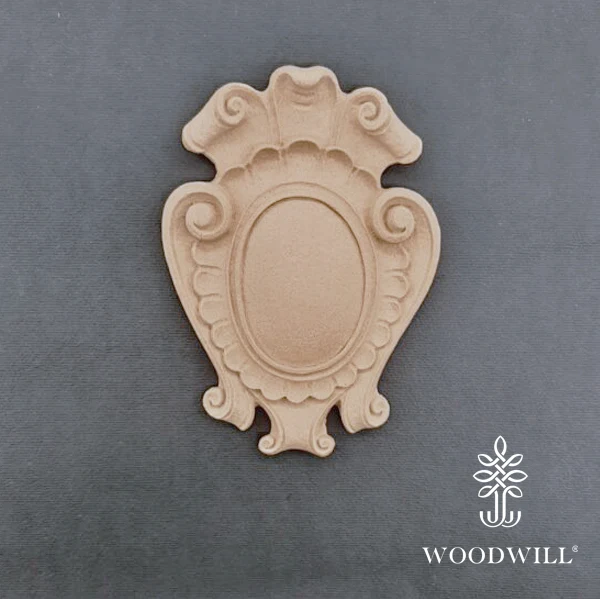 Wood Carved Decorative Thyroid 12 cm x 9 cm