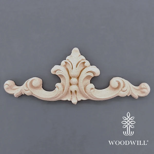 Wood Carving Decorative Center 12cm x 4 cm