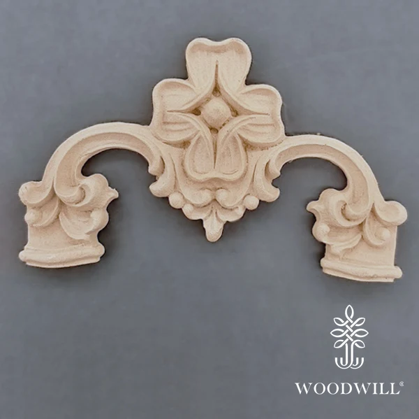 Wood Carving Decorative Corner 15.5cm x 8Cm