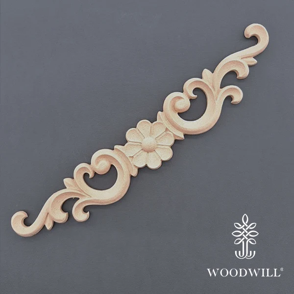 Wood Carving Decorative Center 24cm x3.5 Cm