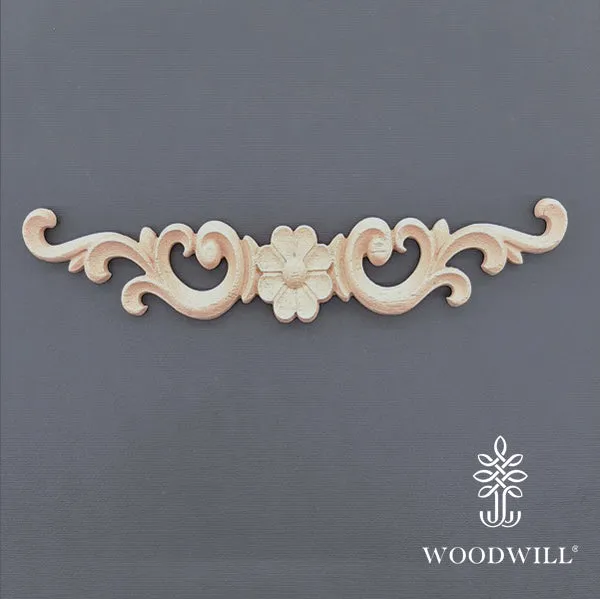 Wood Carving Decorative Center 19.2cm x 3 Cm