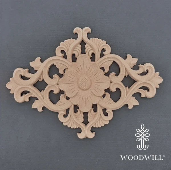 Wood Carving Decorative Center 20.5cm x 14cm