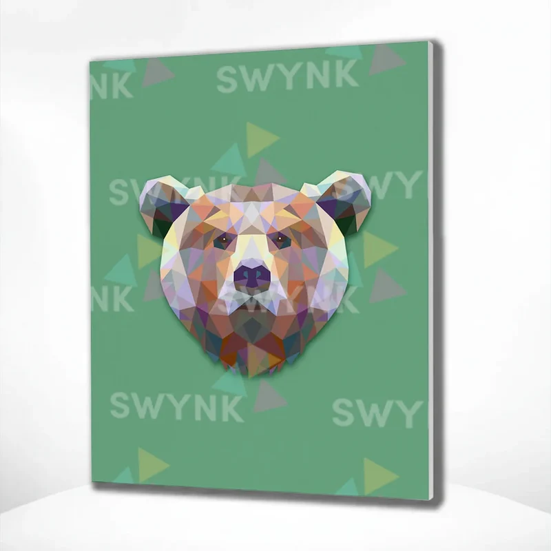 Painting by numbers Bear Polygon
