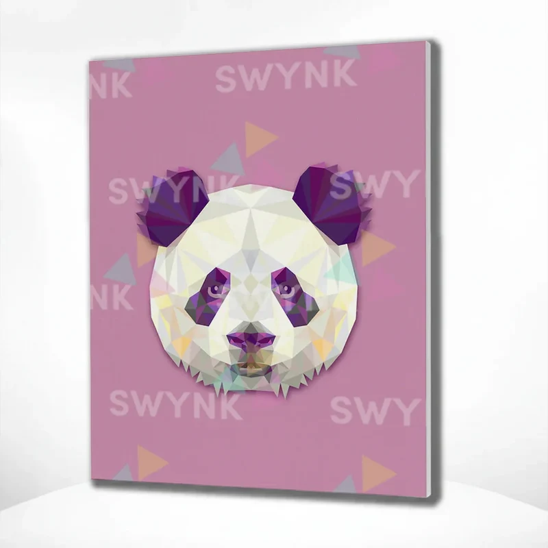 Painting by numbers Panda Polygon