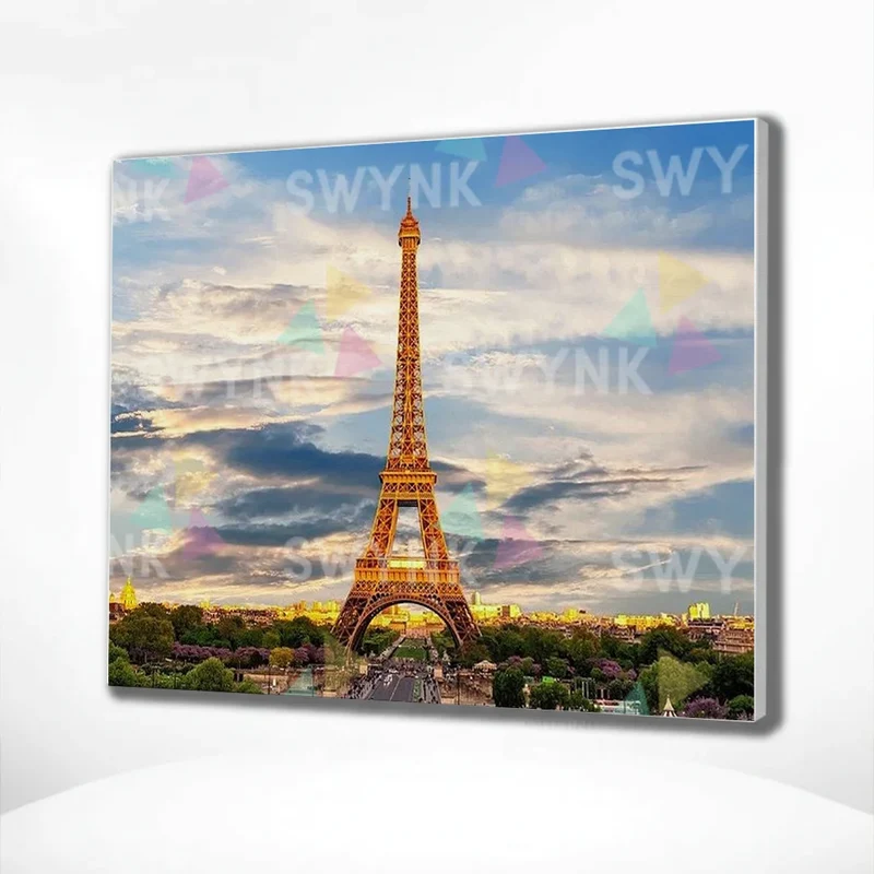 Painting by numbers Eiffel Tower