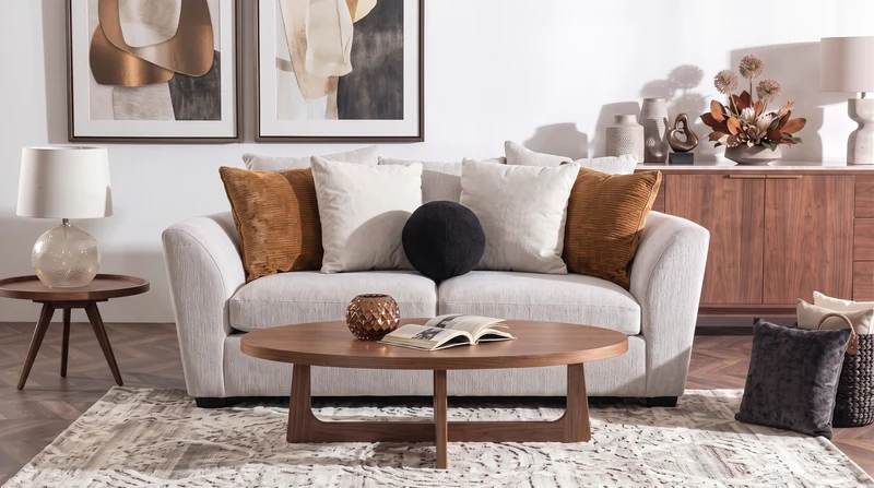 CLARISSA LOVE SEAT BOLTON FLAX