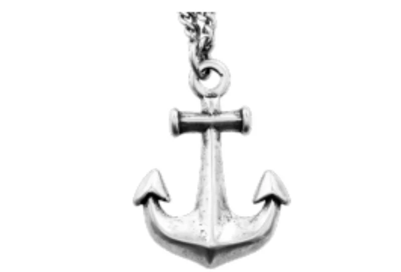 COLLAR ACERO GOLD LION ANCHOR