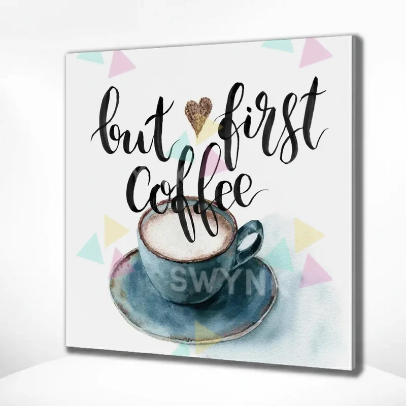 Painting by numbers Coffee - But First Coffee