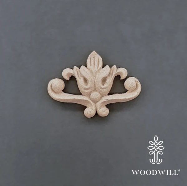 Wood Carving Decorative Center 4.5cm x 3 Cm