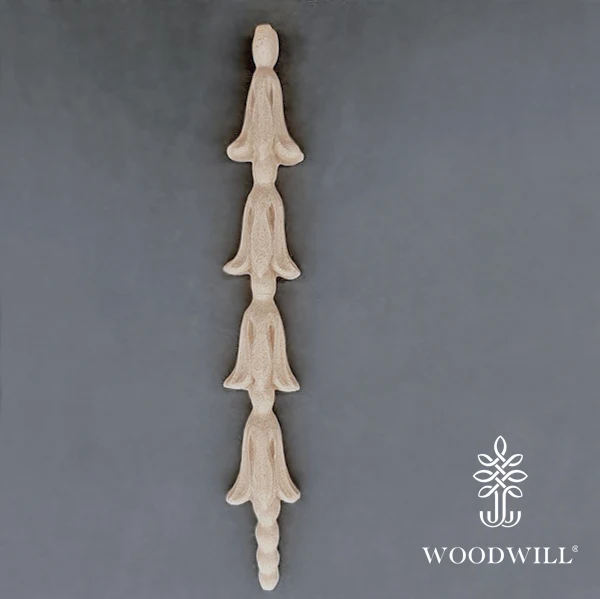 Wood Carved Decorative Column - Pillar 25 cm x 4.2 Cm