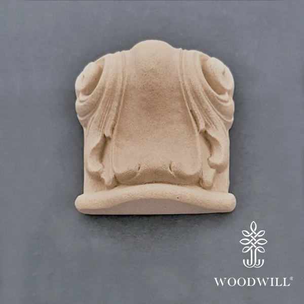 Wood Carved Decorative Column - Pillar 7.5 cm x 3.5 Cm