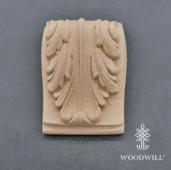 Wood Carved Decorative Column - Pillar 4 cm x 7 cm