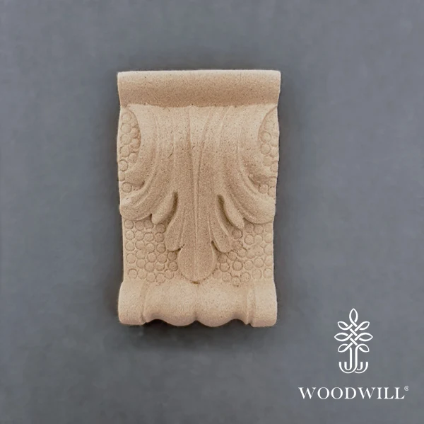 Wood Carved Decorative Column - Pillar 7cm. X 4.5 Cm