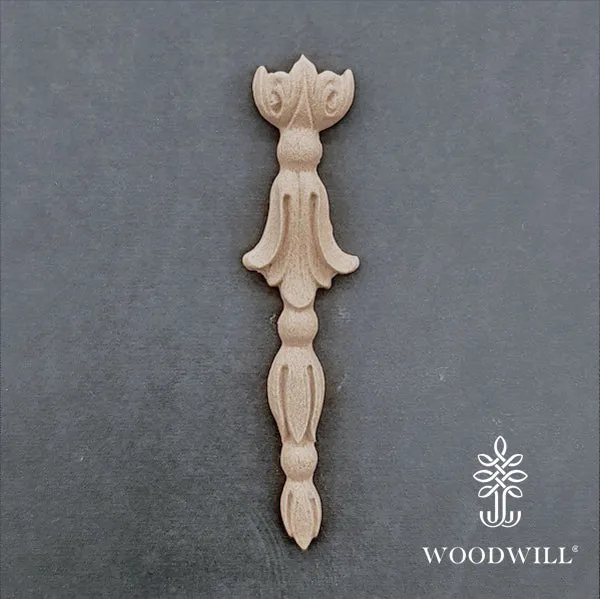 Wood Carved Decorative Column - Pillar 11.7 cm x 2.8 Cm