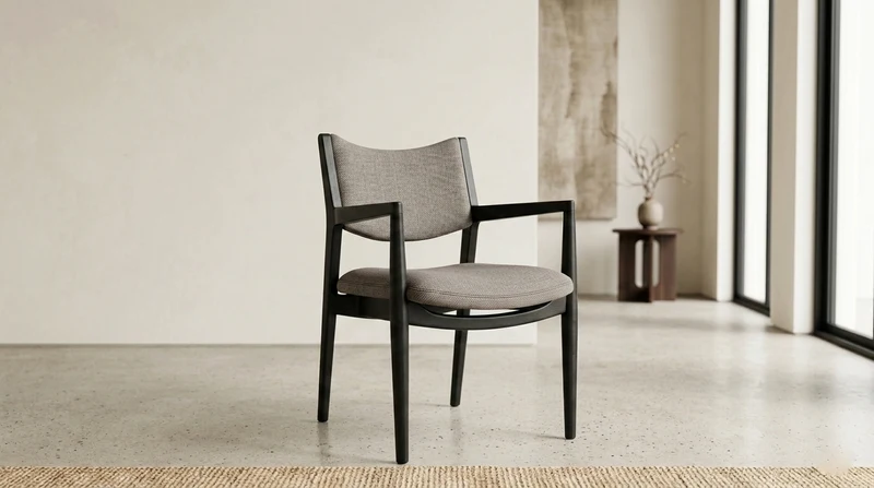 HUXLEY SILLA NEGRO MATE ANA DARK STONE