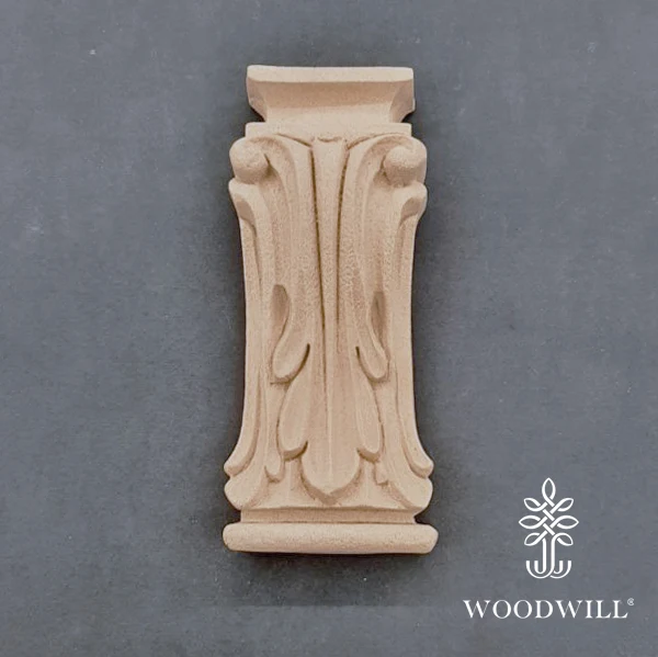 Wood Carved Decorative Column - Pillar 13 cm x 6 cm