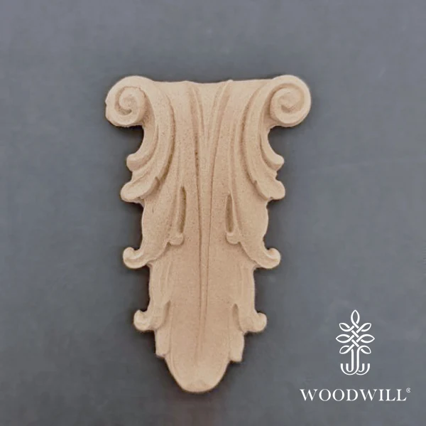 Wood Carved Decorative Column - Pillar 9.6cm. X 6