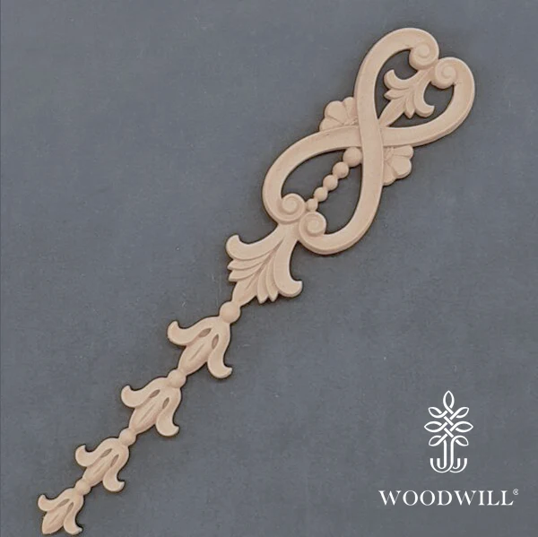 Wood Carved Decorative Column - Pillar 6.5 Cm x 35 Cm