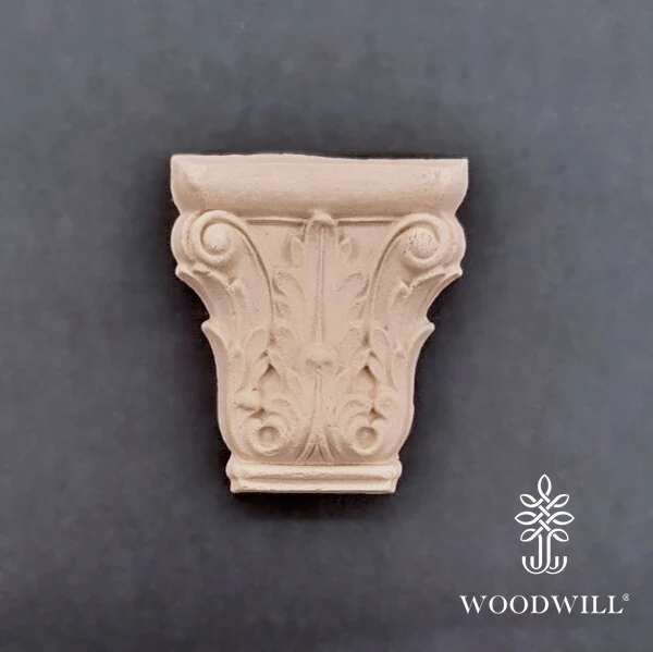 Wood Carved Decorative Column - Pillar 6.5cm x 7
