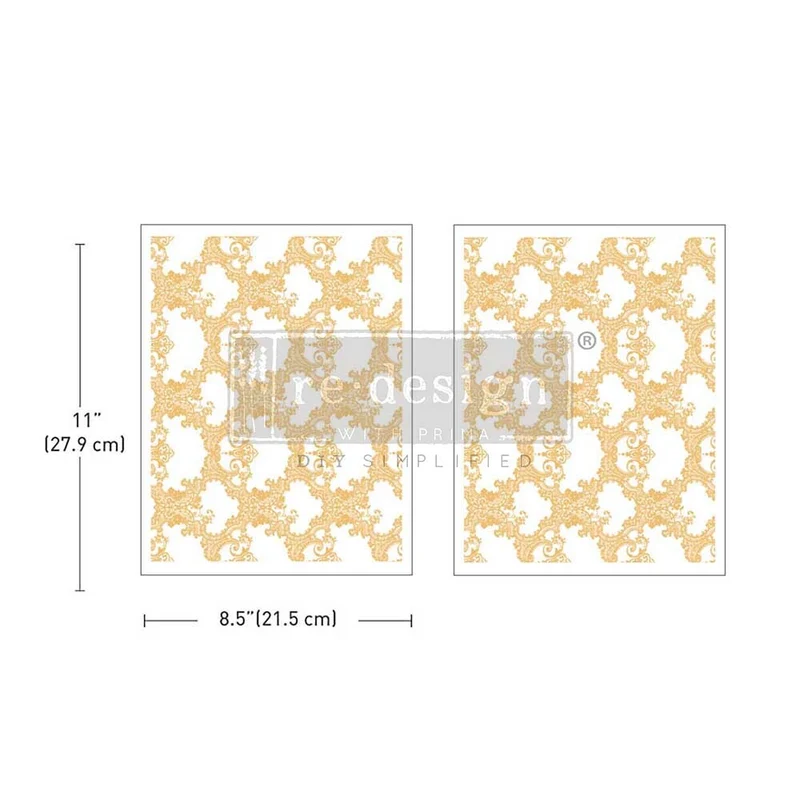 Middy Transfer RE DESIGN WITH PRIMA - Kacha - Golden Lacework