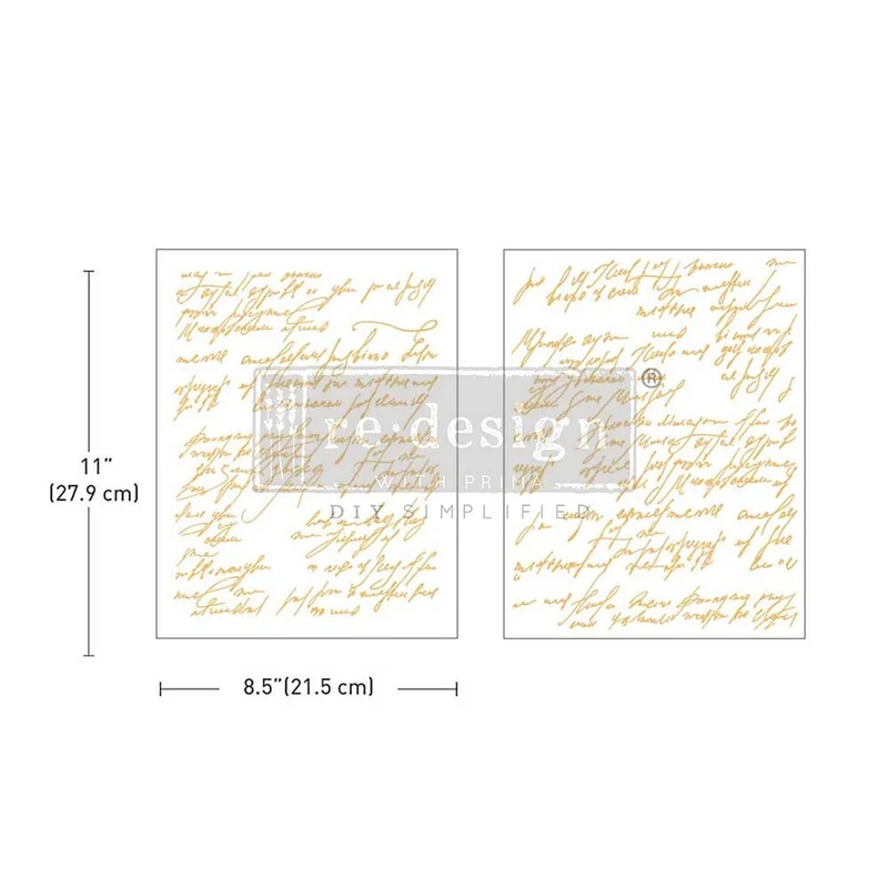 Middy Transfer RE DESIGN WITH PRIMA - Kacha - Shimmering Script