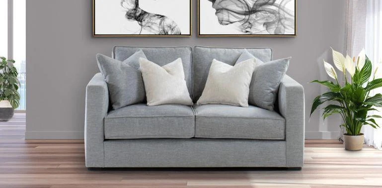 BORBON LOVE SEAT FANCY PEWTER
