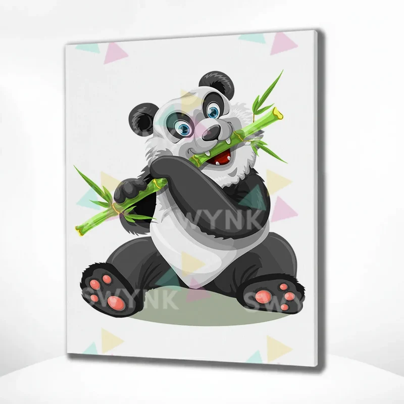 Painting by numbers Panda with Bamboo