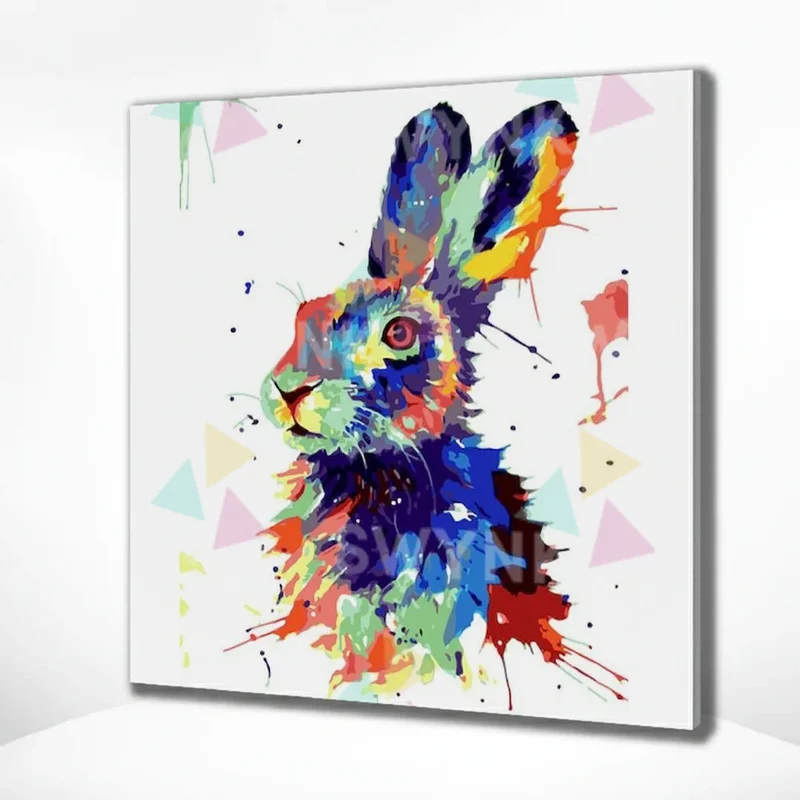 Painting by numbers Colourful Rabbit