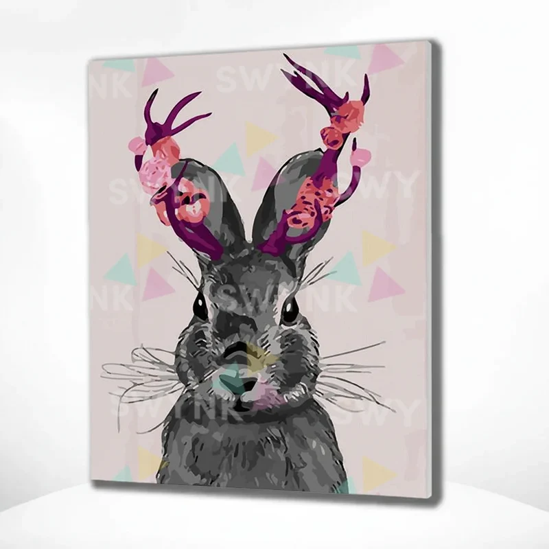 Painting by numbers Pink Rabbit